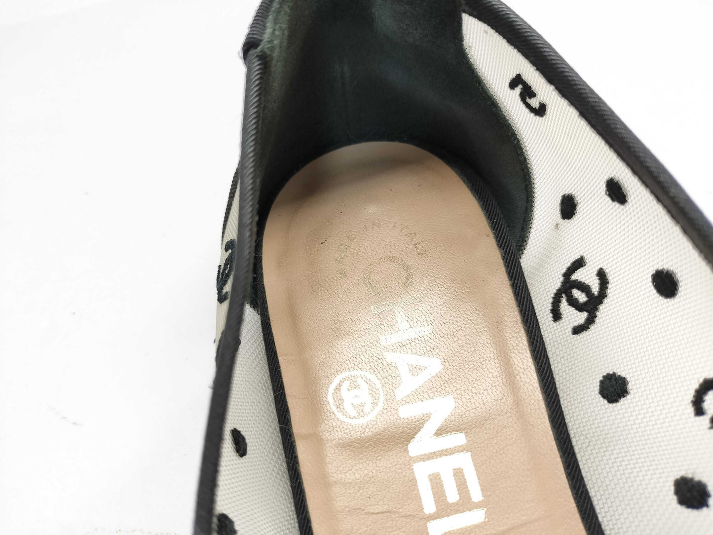 CHANEL Ballet Flats Coco Mark Pumps