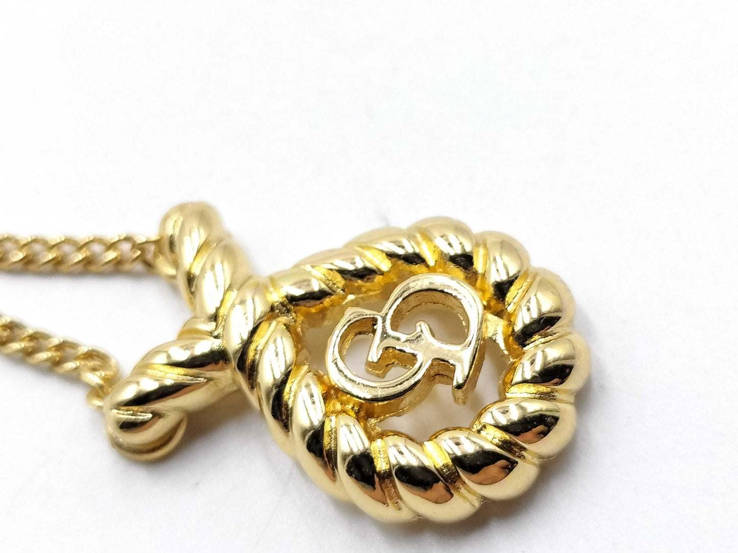 Dior Gold Plated Logo/Rhinestone Necklace Set Accessories Collection Accessories Collection