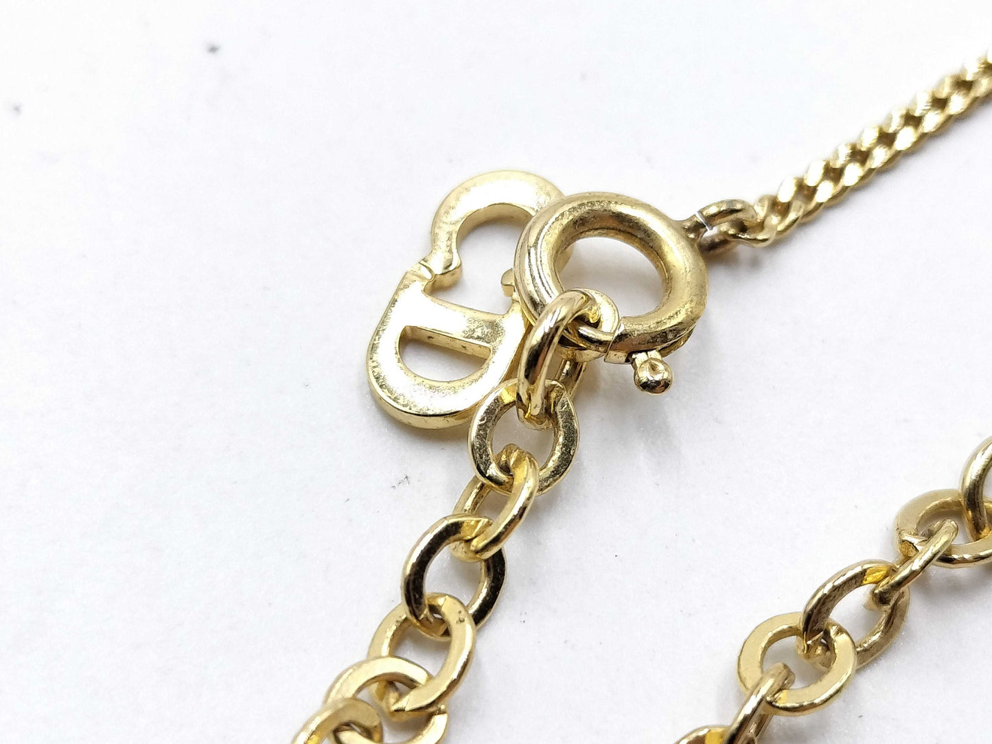 Dior Gold Plated Logo/Rhinestone Necklace Set Accessories Collection Accessories Collection
