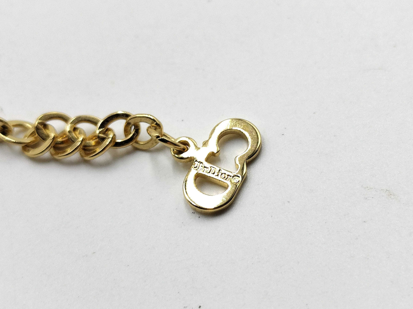 Dior Gold Plated Logo/Rhinestone Necklace Set Accessories Collection Accessories Collection
