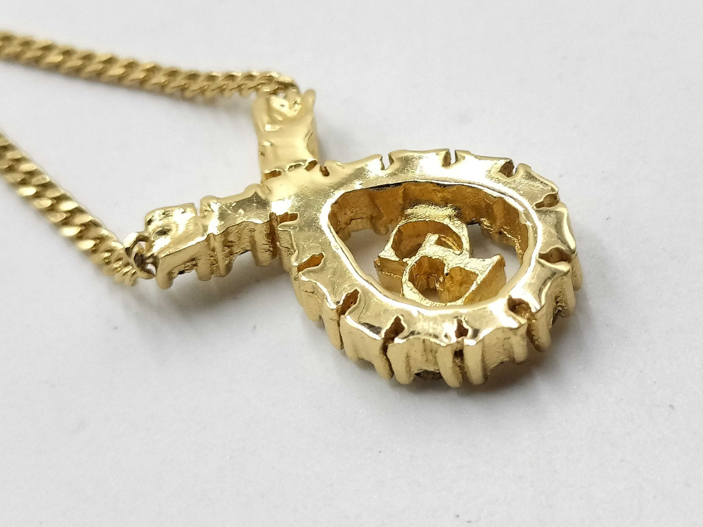 Dior Gold Plated Logo/Rhinestone Necklace Set Accessories Collection Accessories Collection