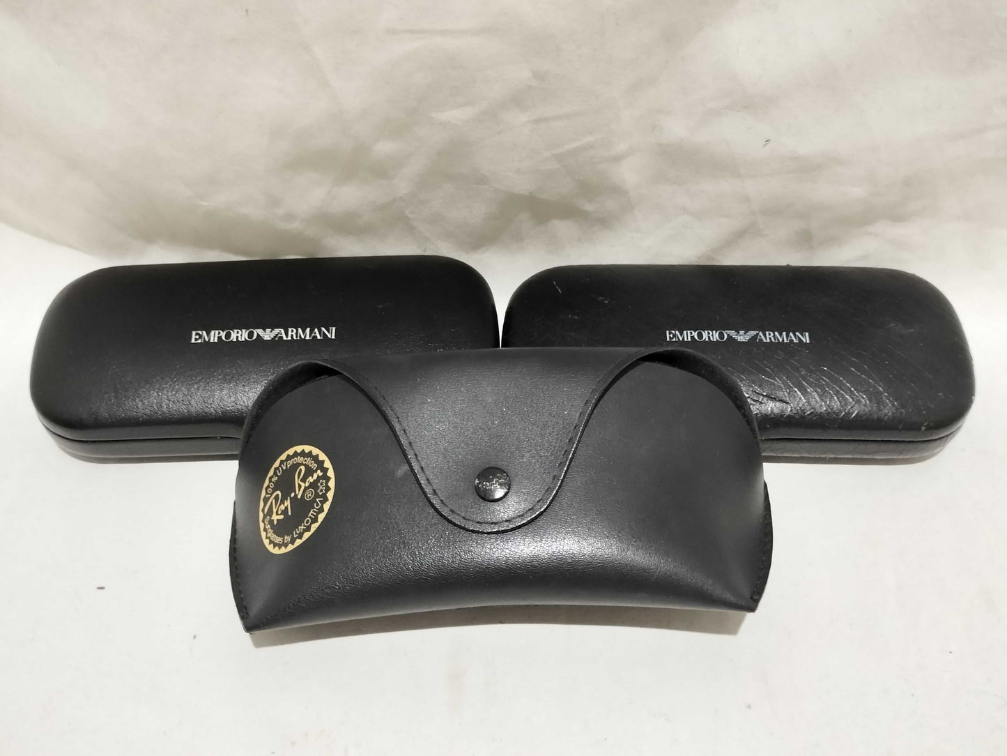 Ray-Ban / Armani 3-piece set of sunglasses and glasses
