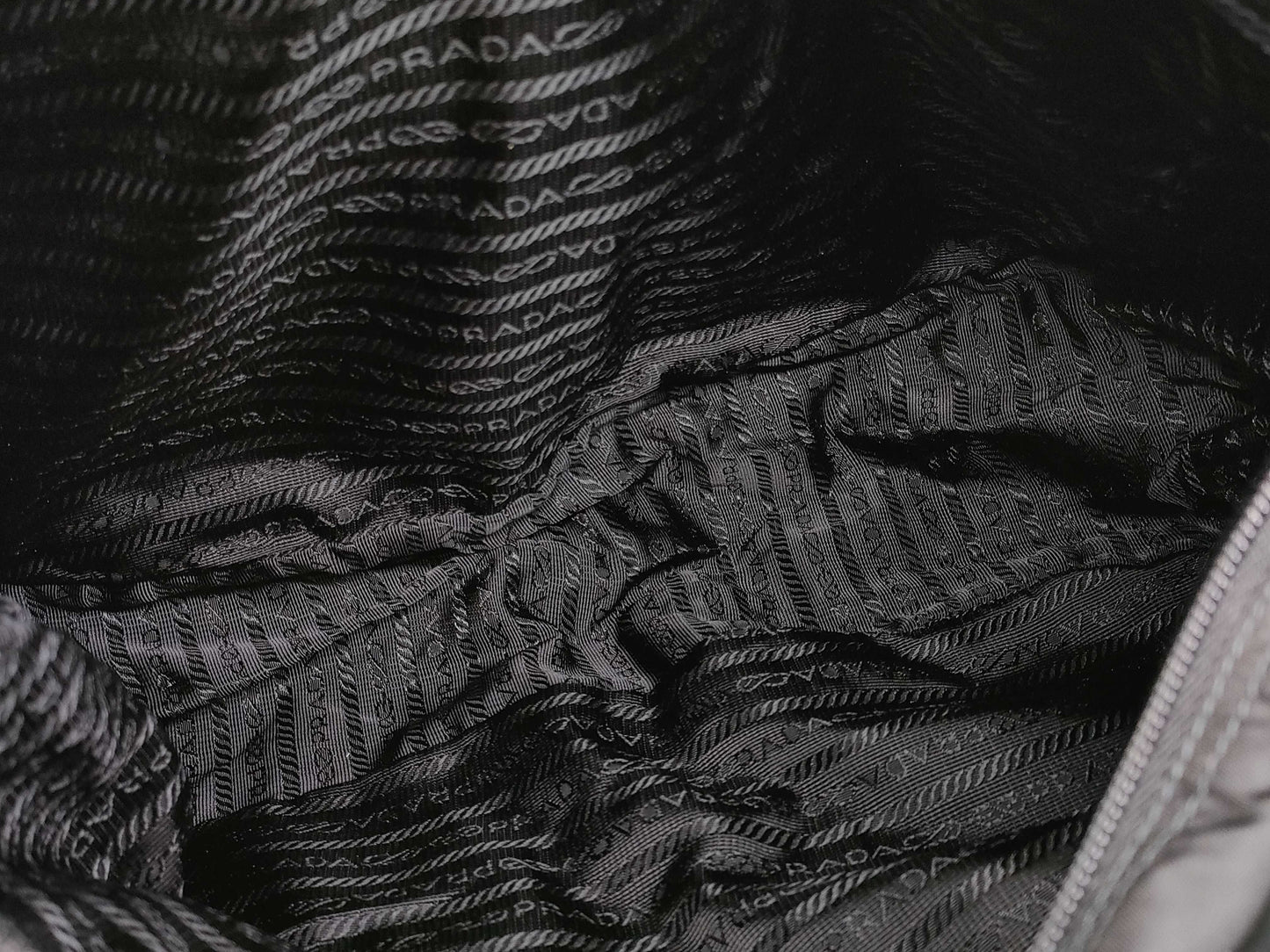 PRADA nylon messenger shoulder bag