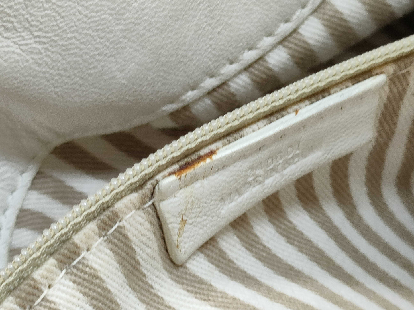 LOEWE Leather One-Shoulder Striped Shoulder Bag