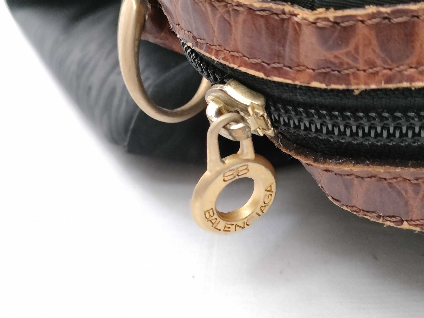 BALENCIAGA Nylon x Leather 2-Way Boston Bag