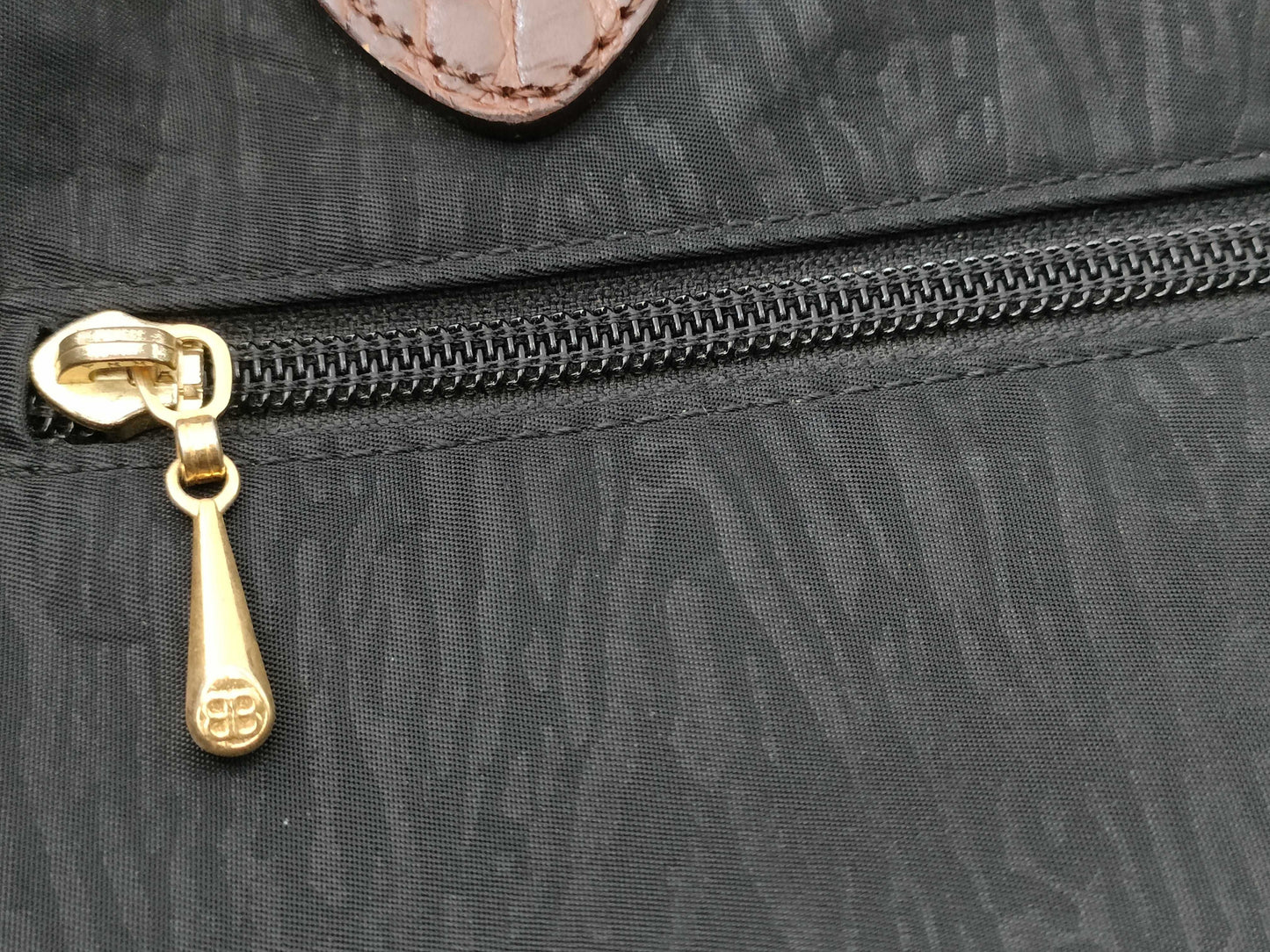 BALENCIAGA Nylon x Leather 2-Way Boston Bag