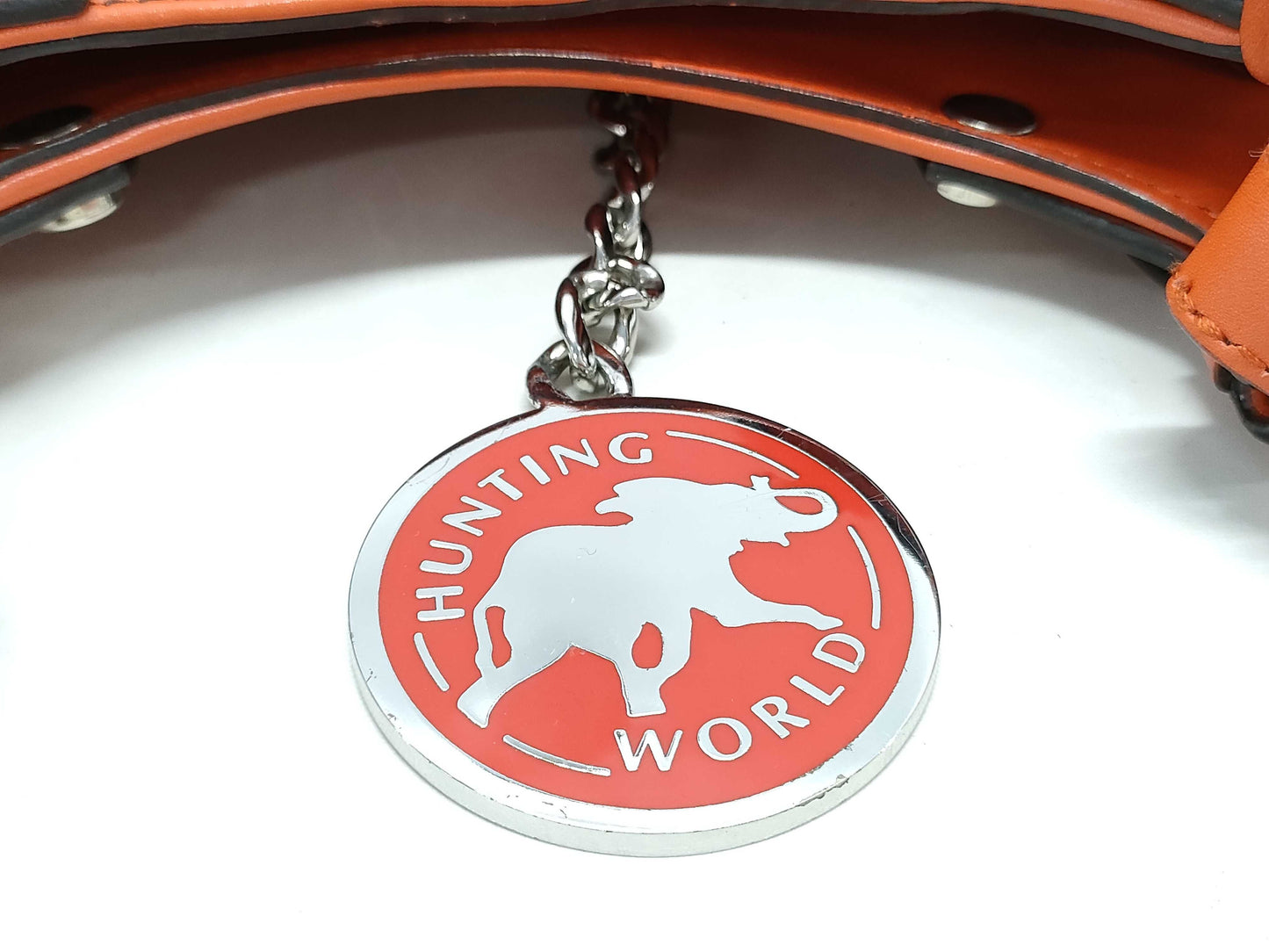 HUNTING WORLD Leather Logo Plate Handbag Handbag