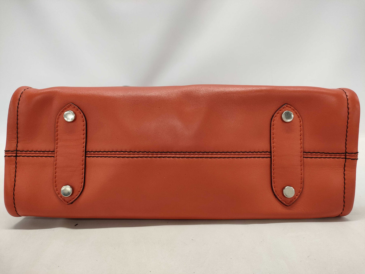 HUNTING WORLD Leather Logo Plate Handbag Handbag