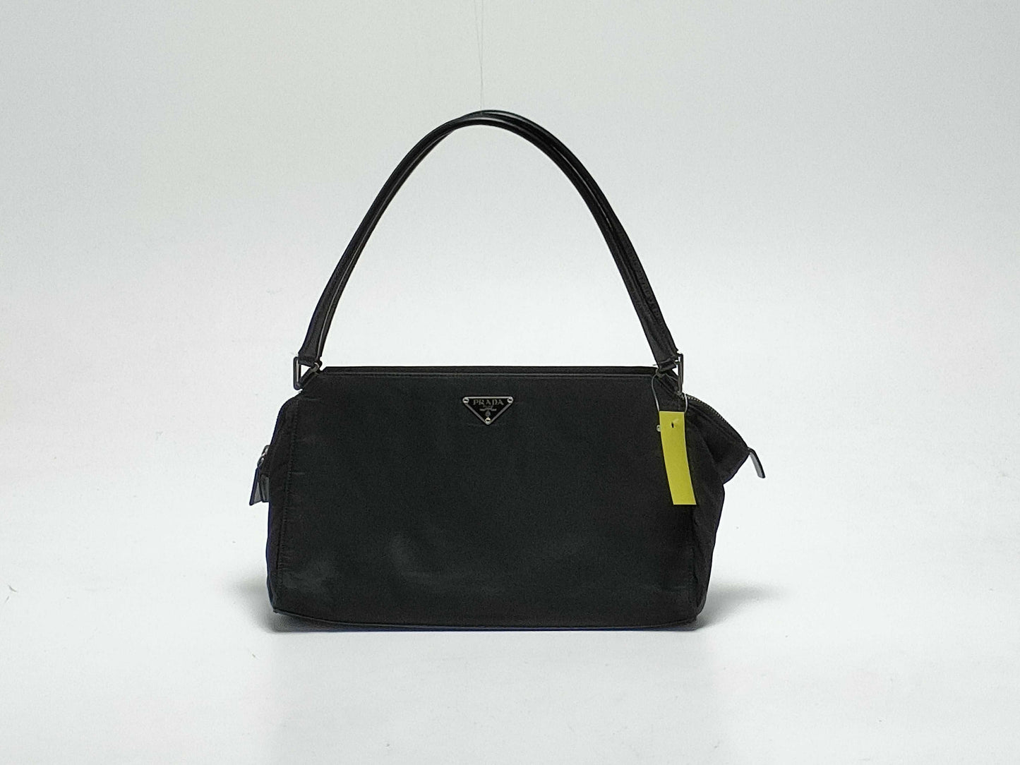 PRADA Nylon Hand Double Zipper Handbag