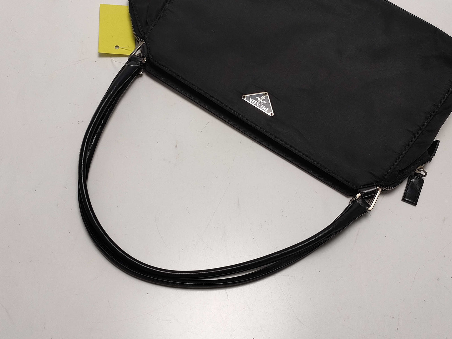 PRADA Nylon Hand Double Zipper Handbag
