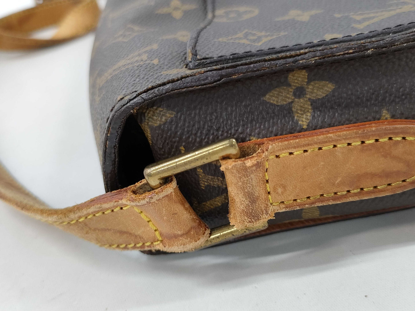 LOUIS VUITTON Monogram Saint-Cloud Shoulder Bag with Excessive Pocket Deterioration