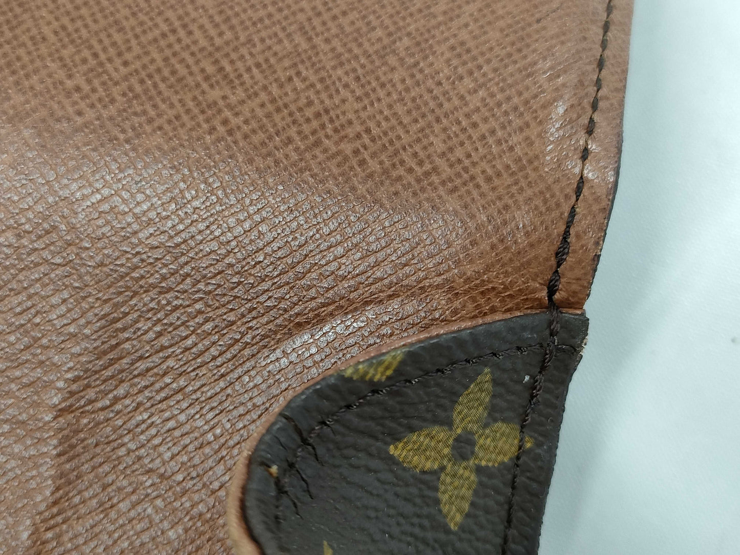 LOUIS VUITTON Monogram Saint-Cloud Shoulder Bag with Excessive Pocket Deterioration
