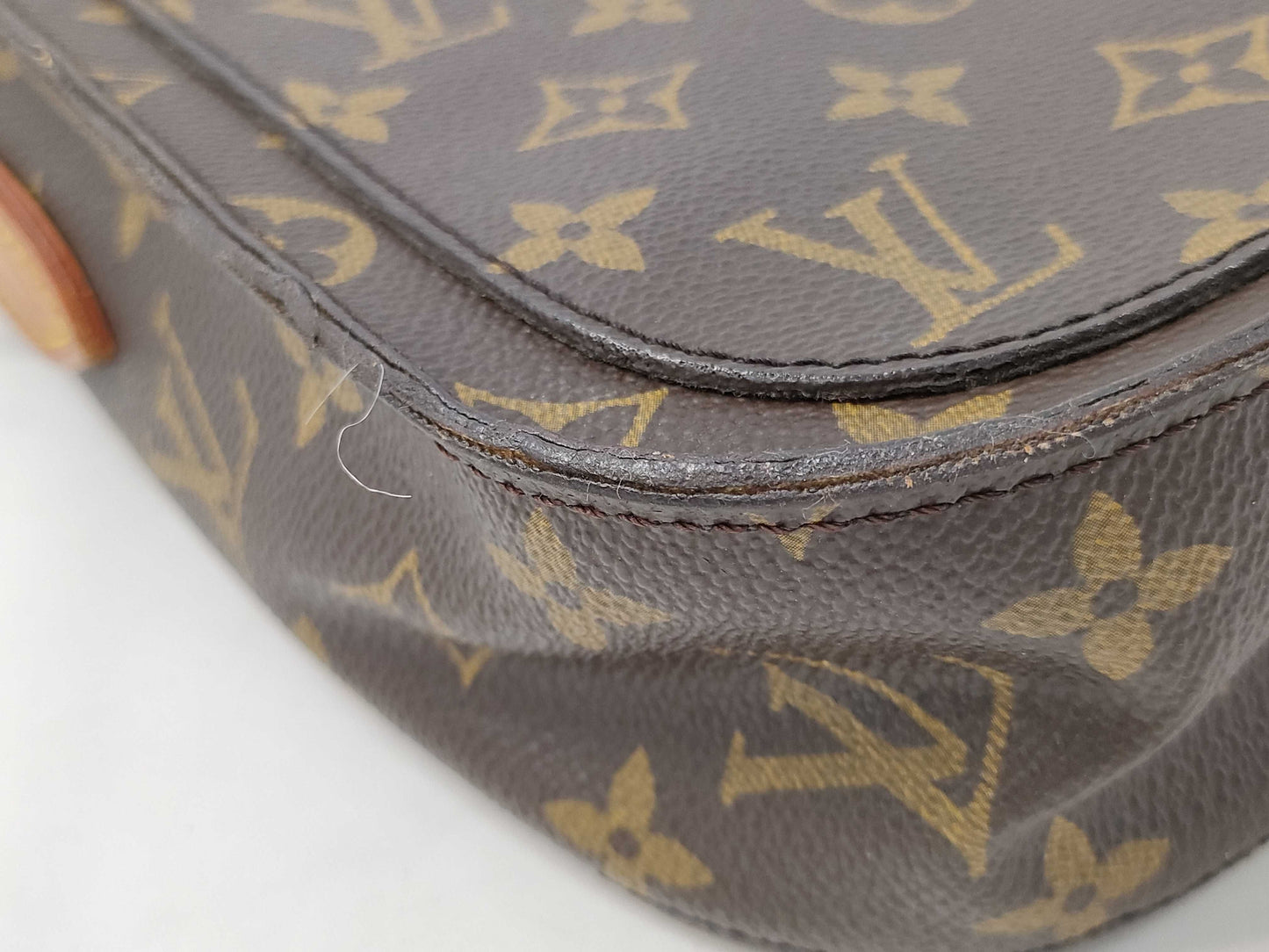 LOUIS VUITTON Monogram Saint-Cloud Shoulder Bag with Excessive Pocket Deterioration