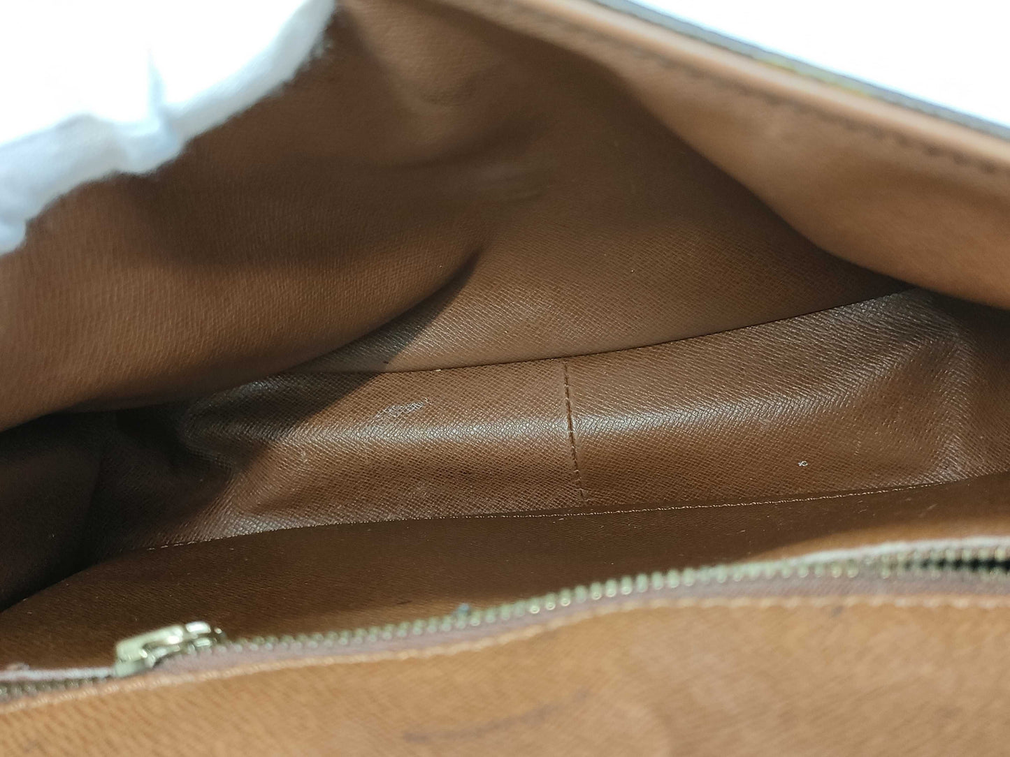 LOUIS VUITTON Monogram Saint-Cloud Shoulder Bag with Excessive Pocket Deterioration