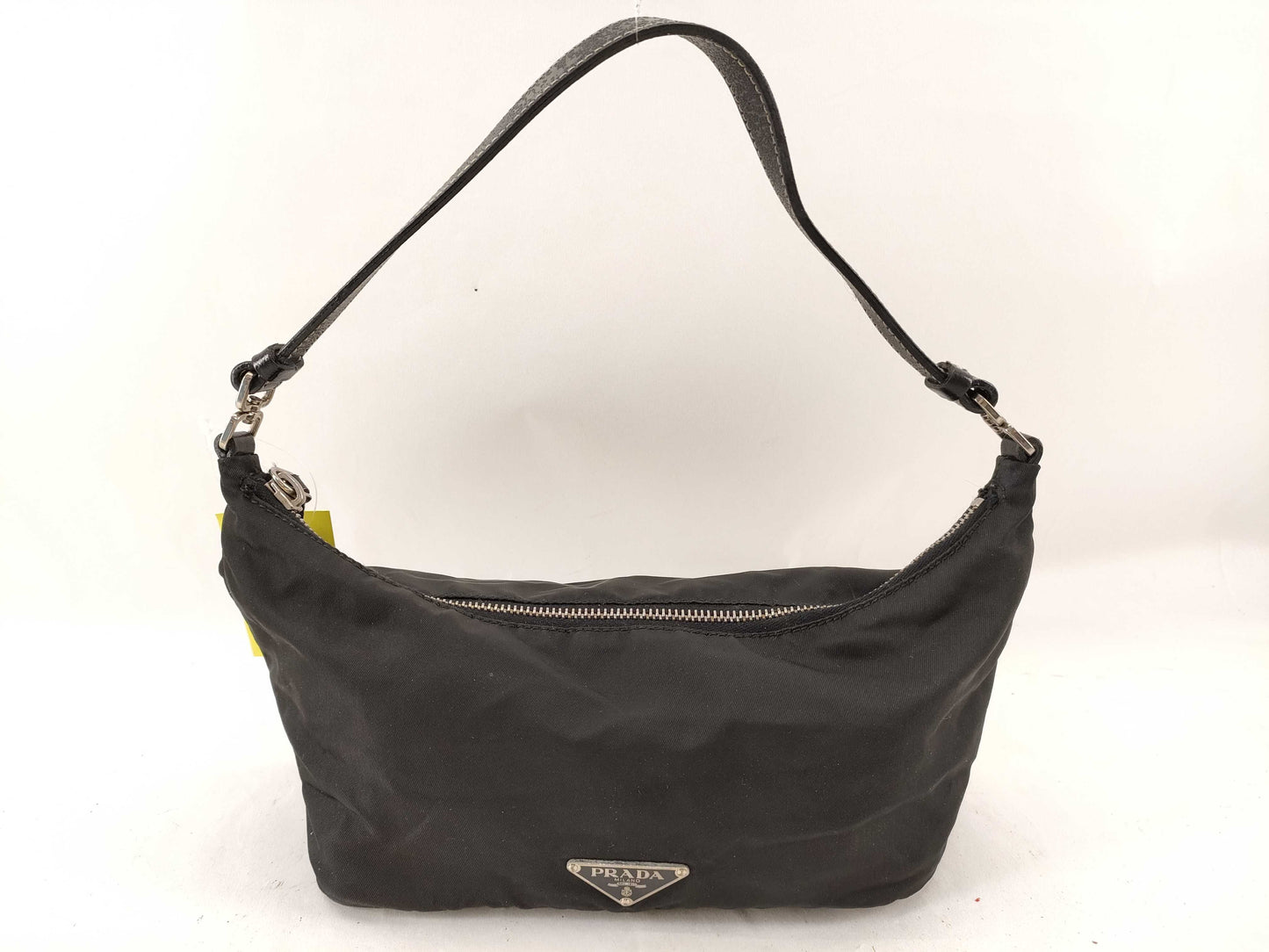 PRADA Nylon Mini Handbag with Triangle Plate