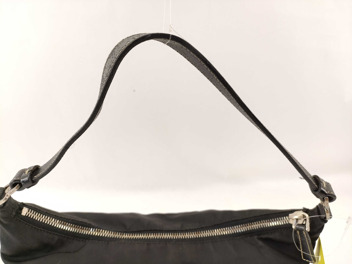 PRADA Nylon Mini Handbag with Triangle Plate