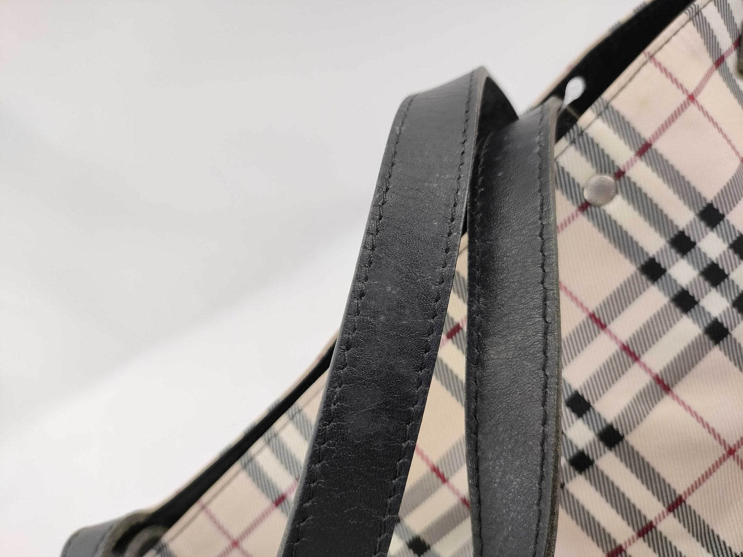 BURBERRY Blue Label Nova Check Tote Bag in Beige