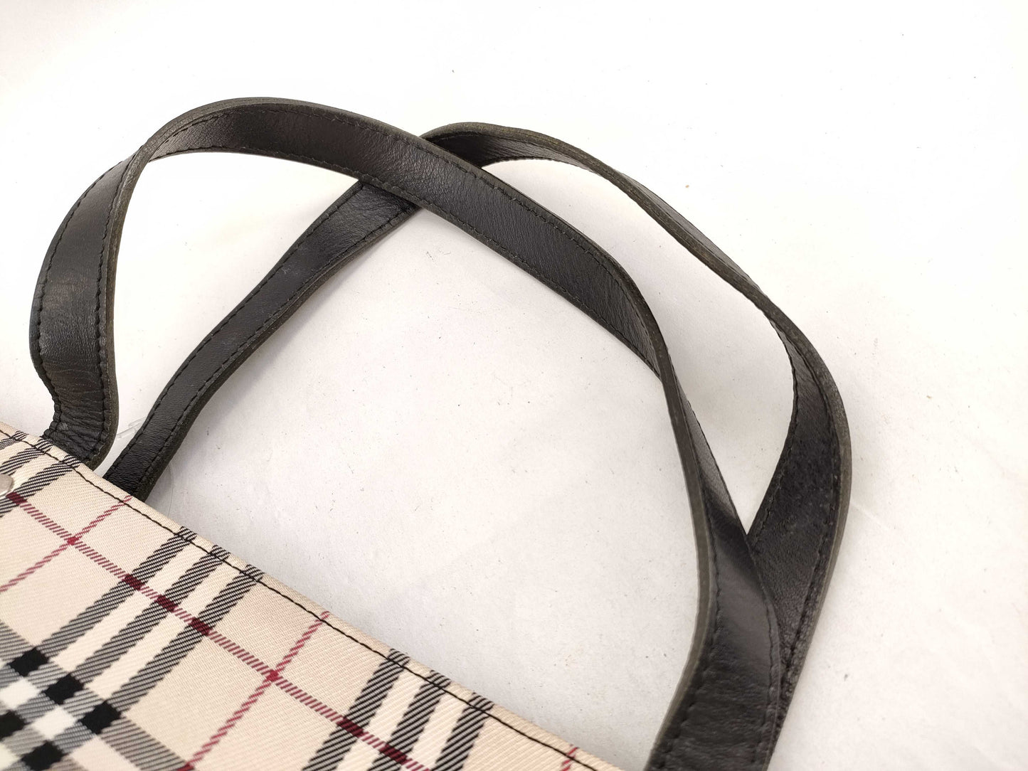 BURBERRY Blue Label Nova Check Tote Bag in Beige