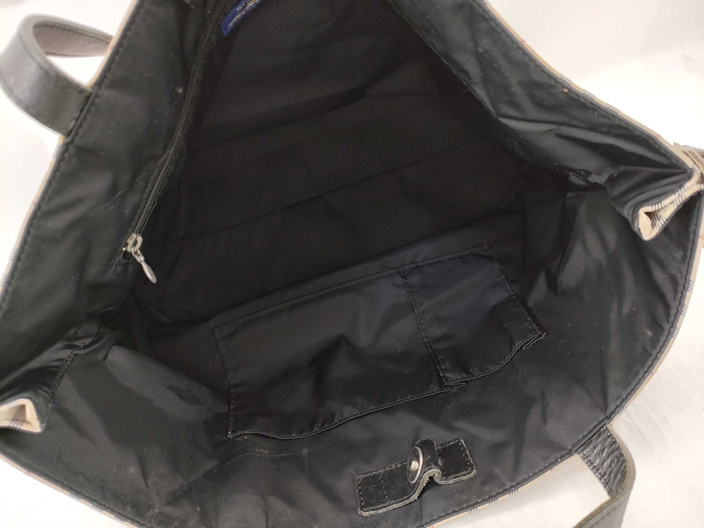 BURBERRY Blue Label Nova Check Tote Bag in Beige