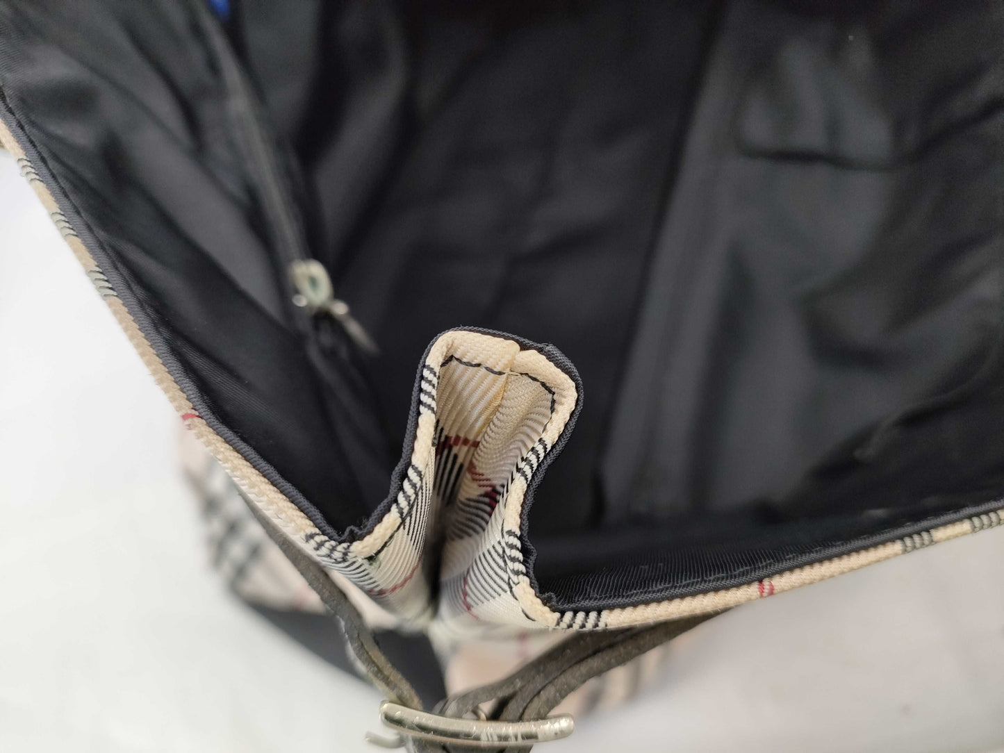 BURBERRY Blue Label Nova Check Tote Bag in Beige
