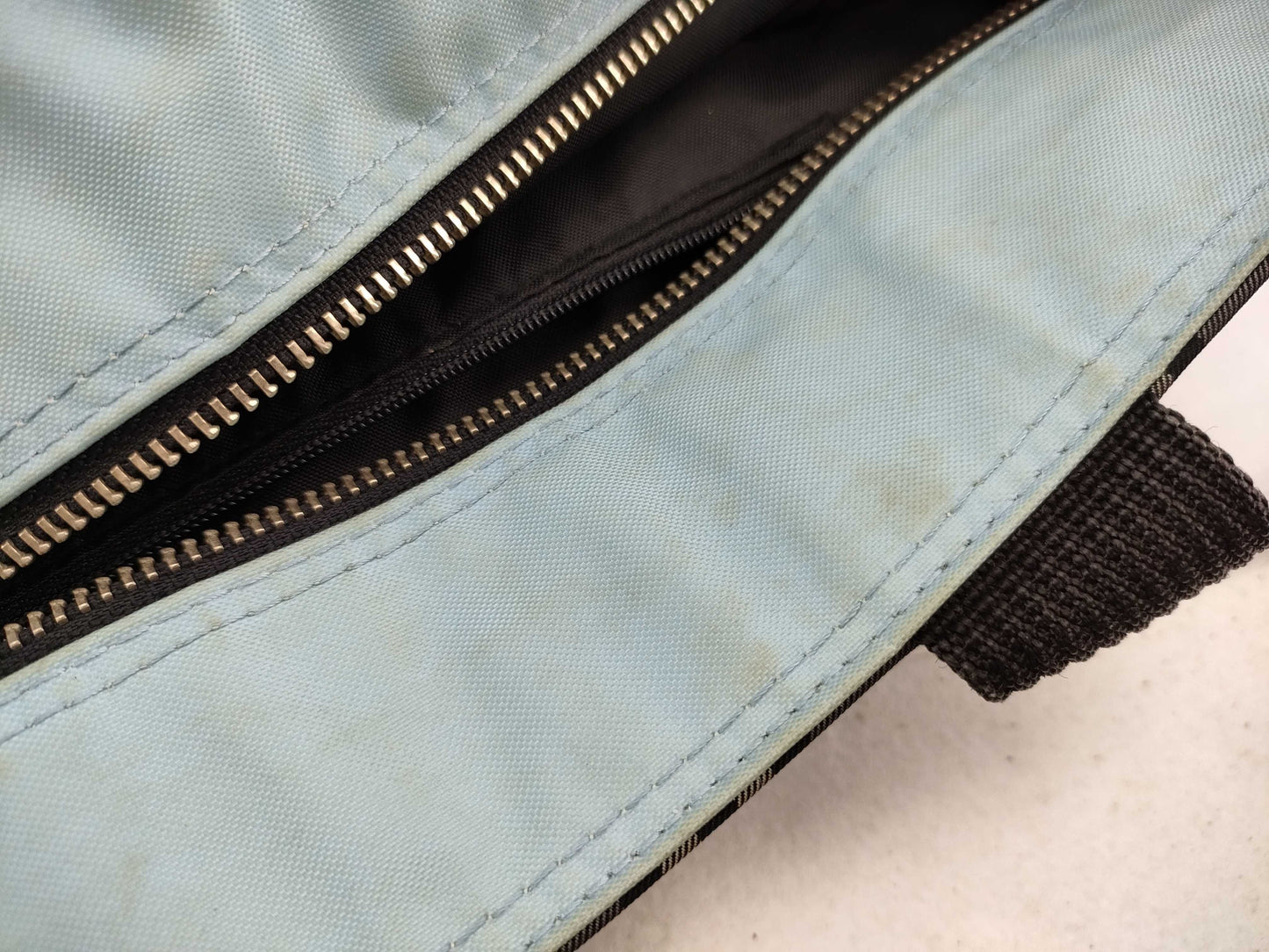BURBERRY Blue Label Nova Check Zippered Gray Handbag
