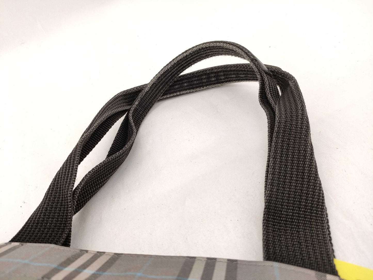 BURBERRY Blue Label Nova Check Zippered Gray Handbag