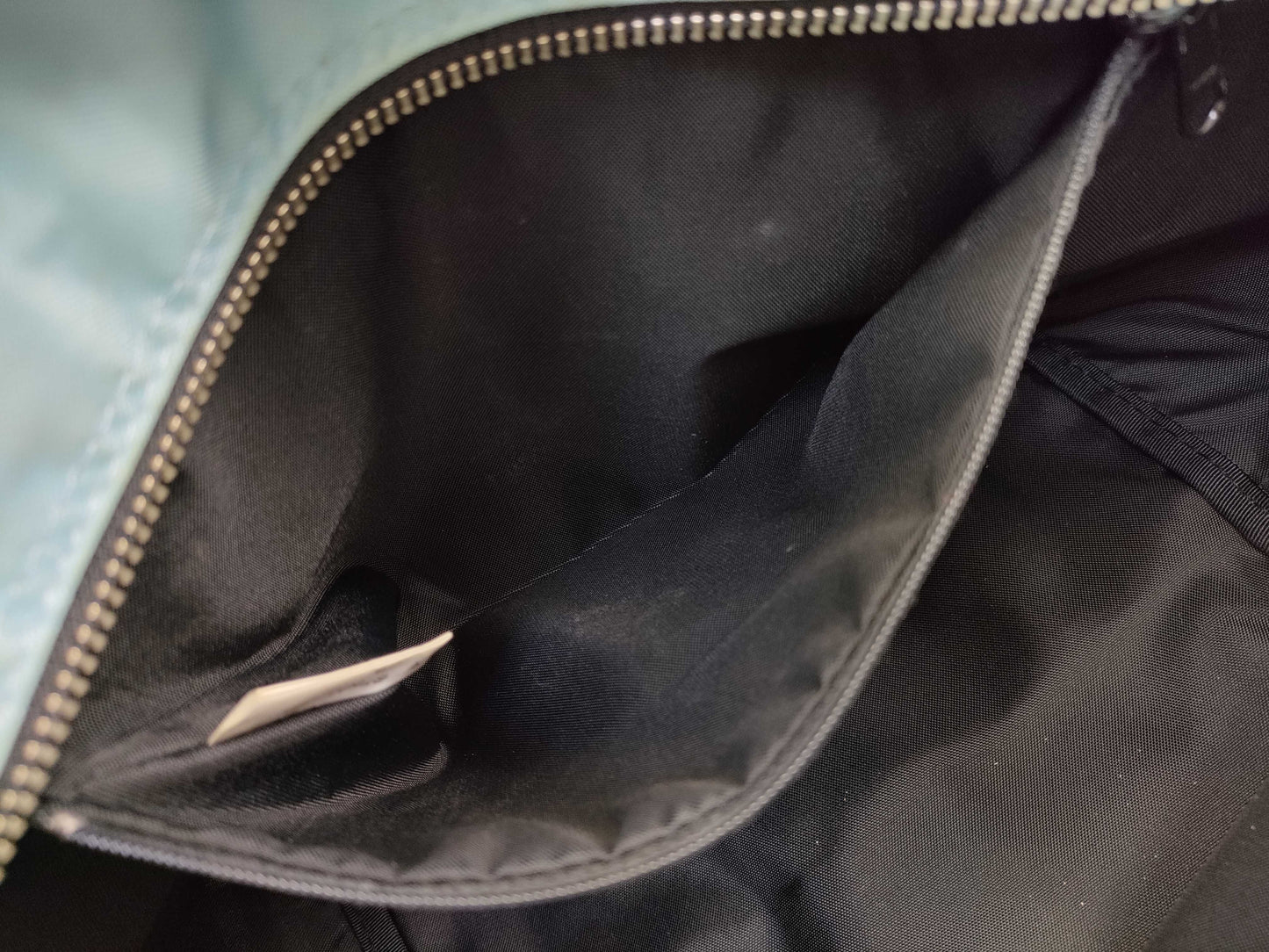 BURBERRY Blue Label Nova Check Zippered Gray Handbag