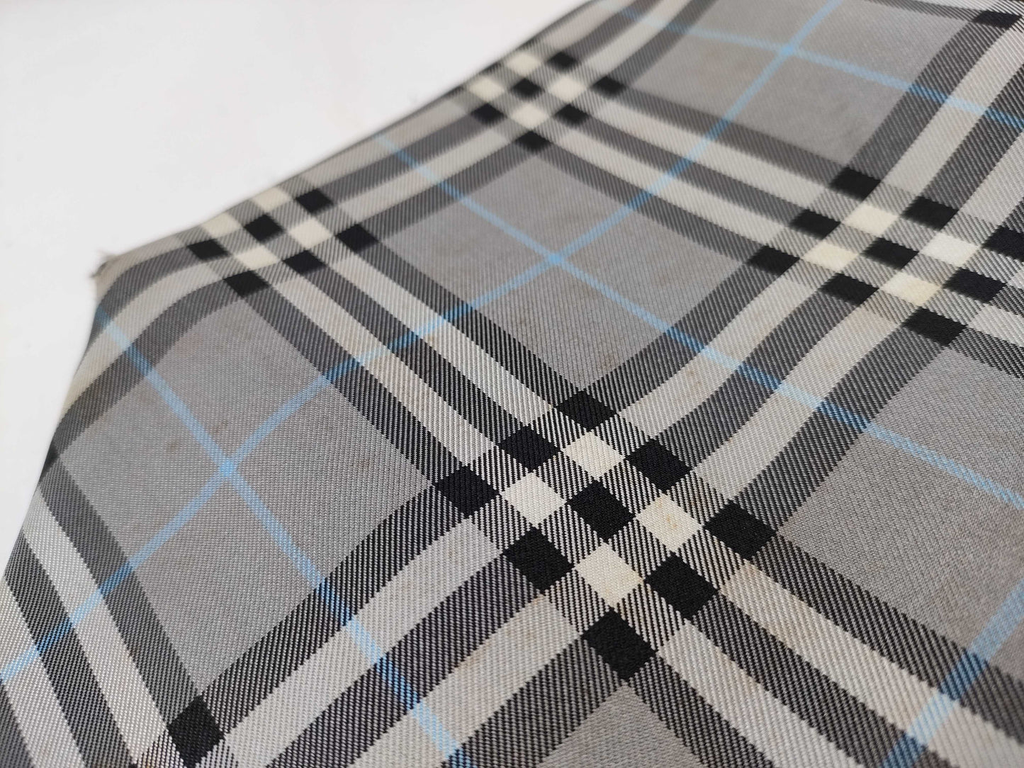 BURBERRY Blue Label Nova Check Zippered Gray Handbag