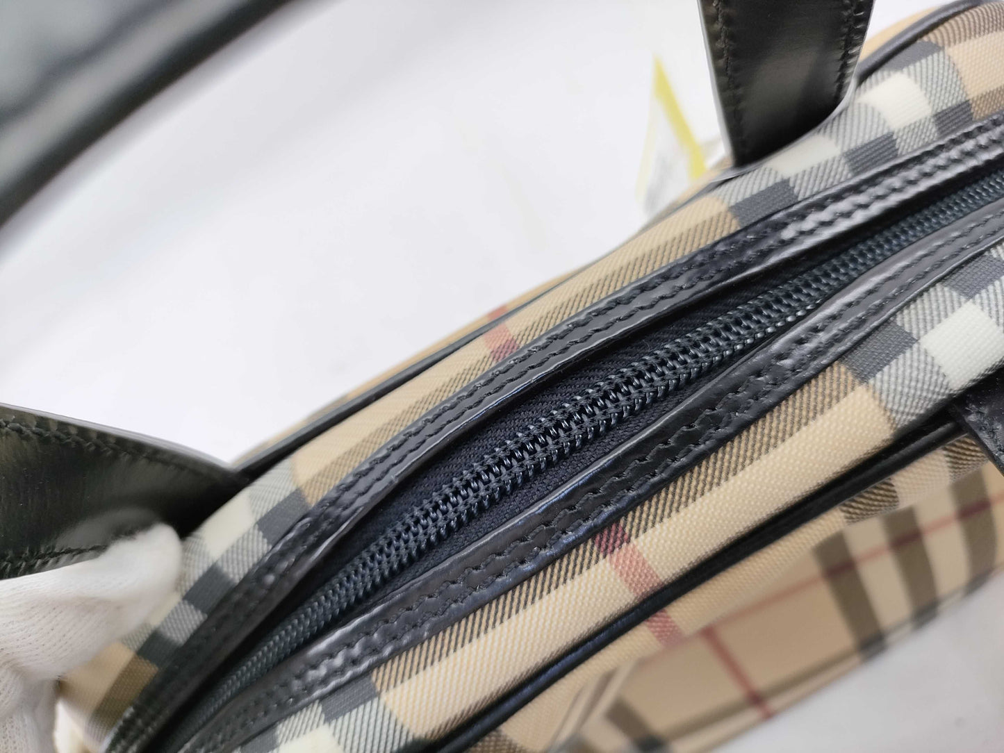 BURBERRY Check Mini Handbag