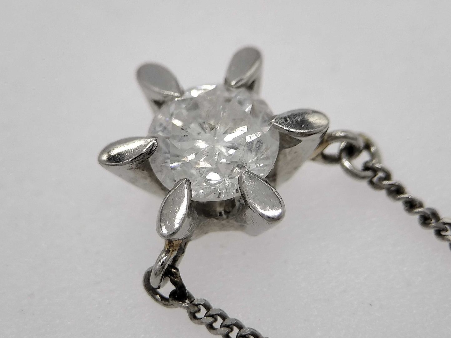 D0.392ct Pt850 2.5g Necklace