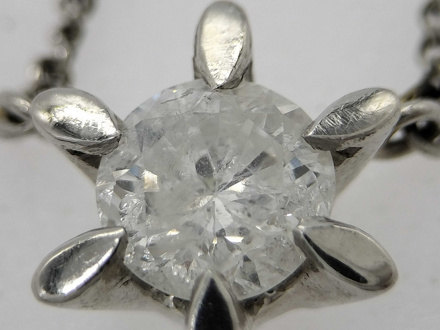 D0.392ct Pt850 2.5g Necklace