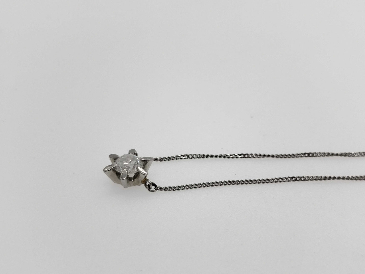D0.392ct Pt850 2.5g Necklace