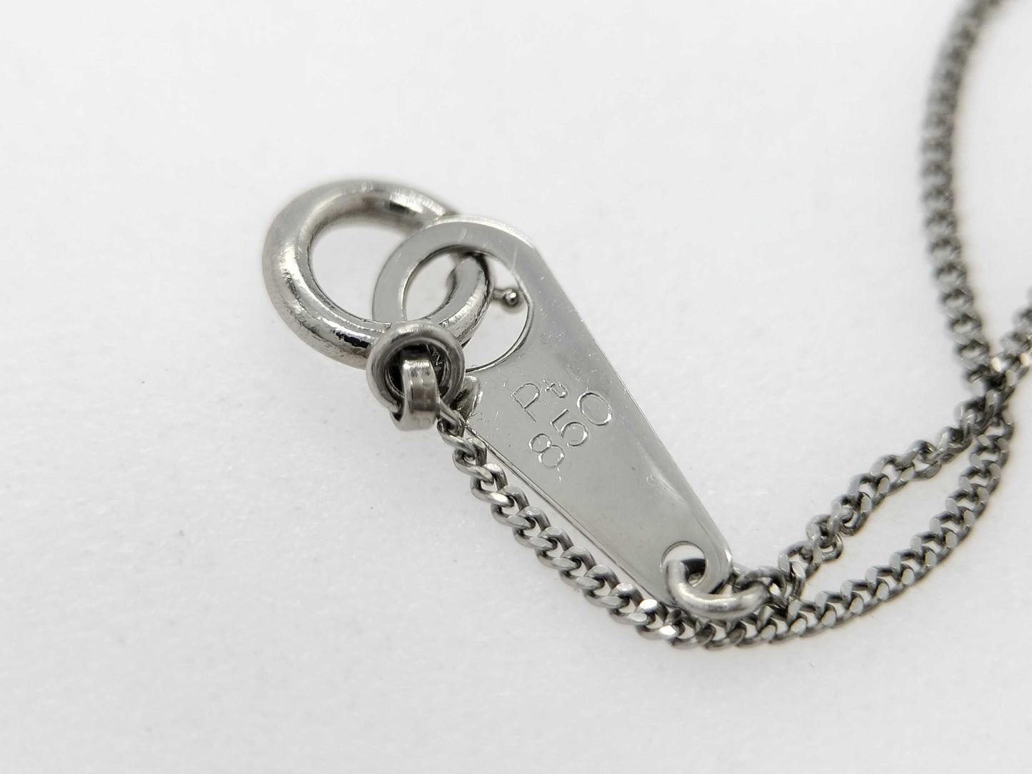 D0.392ct Pt850 2.5g Necklace