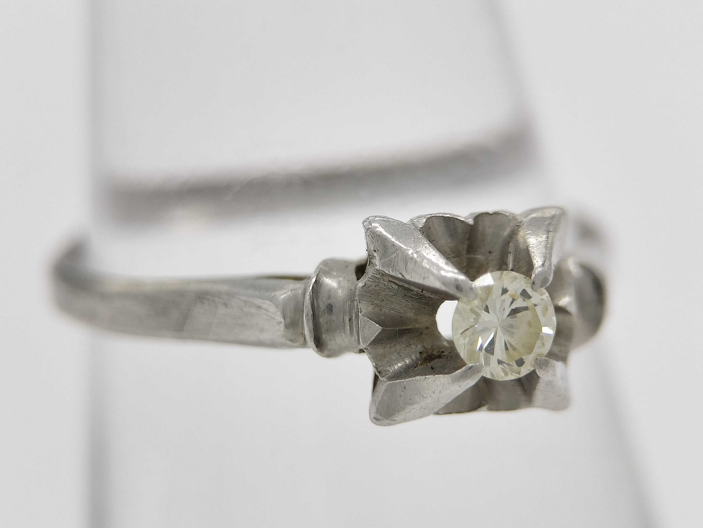 D0.12ct Pt850 2.5g Ring