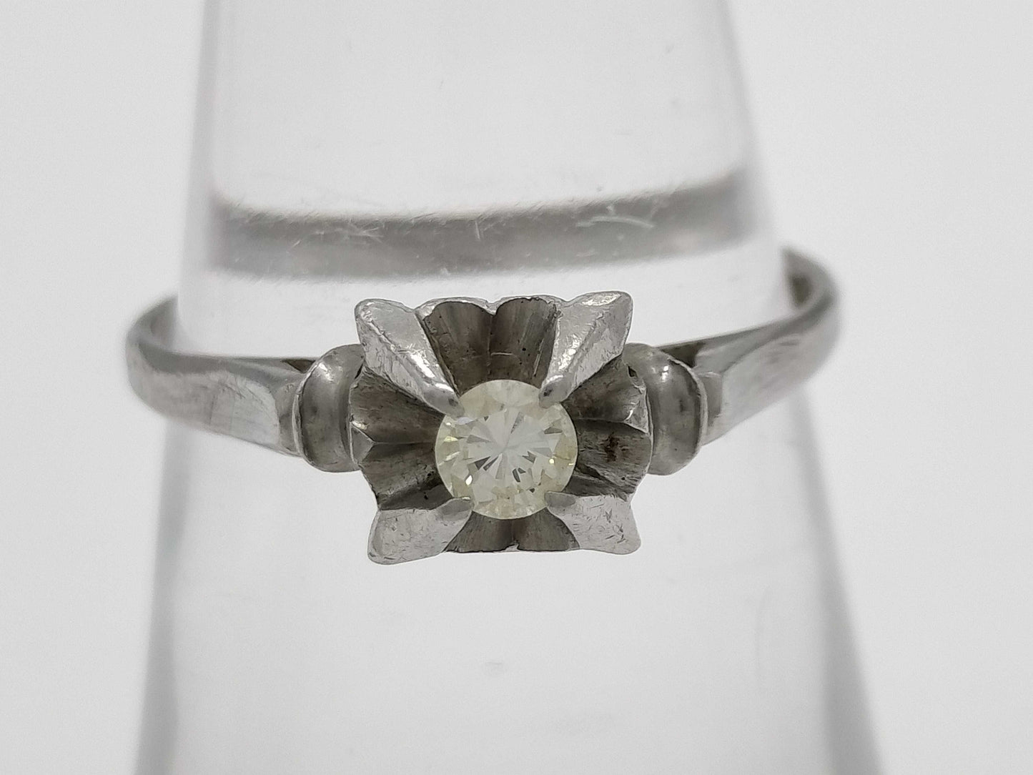 D0.12ct Pt850 2.5g Ring
