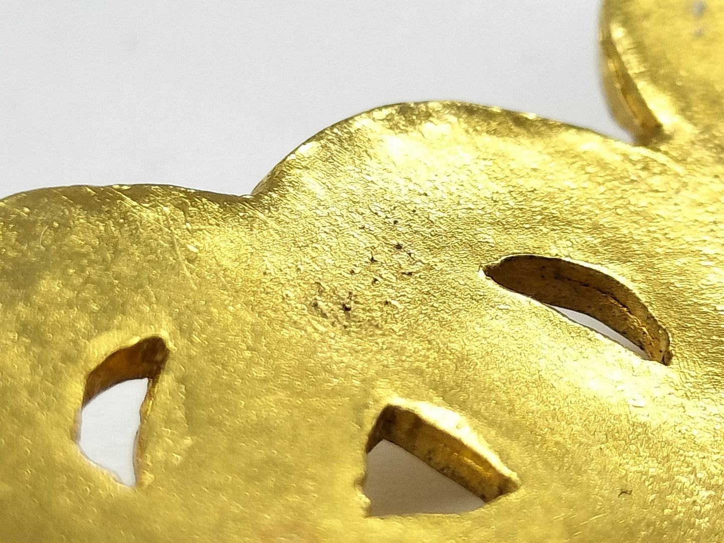 CHANEL 95P Coco Mark Brooch Gold Brooch