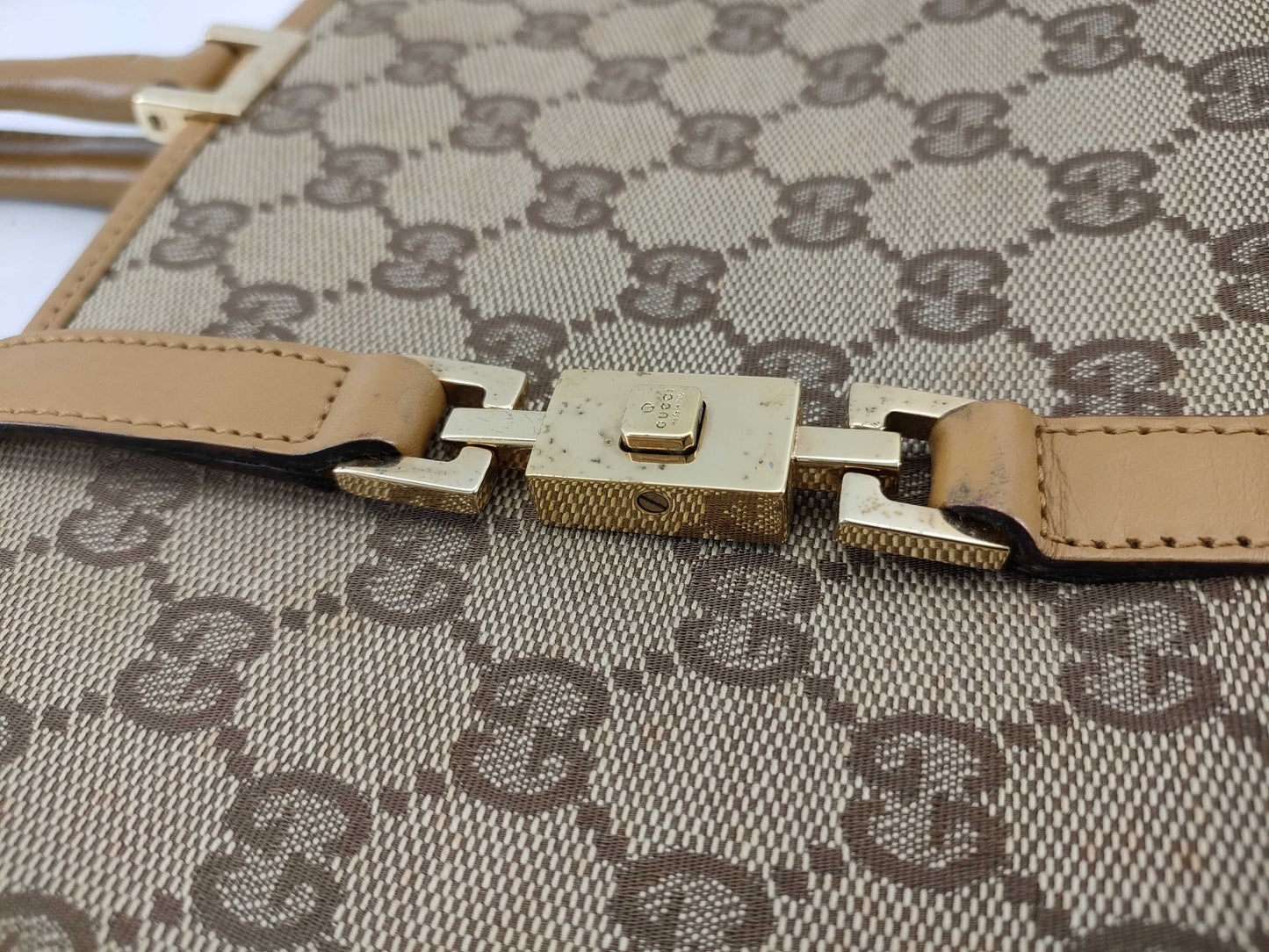 GUCCI GG Canvas Hand Jackie 002 1065 Handbag