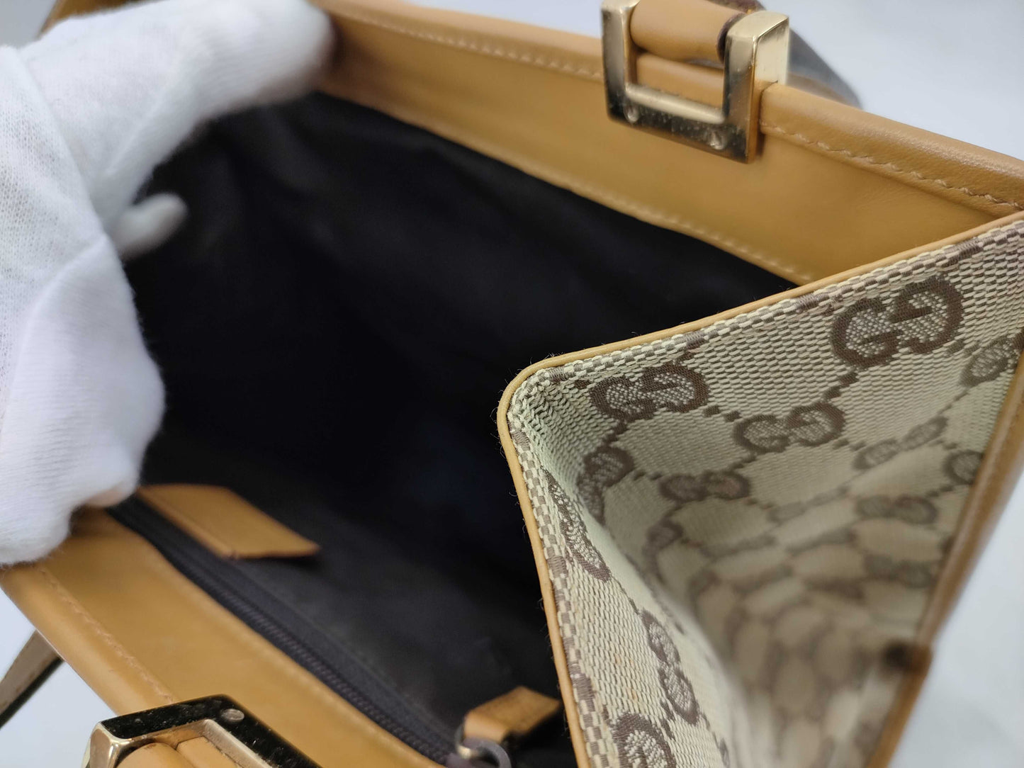 GUCCI GG Canvas Hand Jackie 002 1065 Handbag