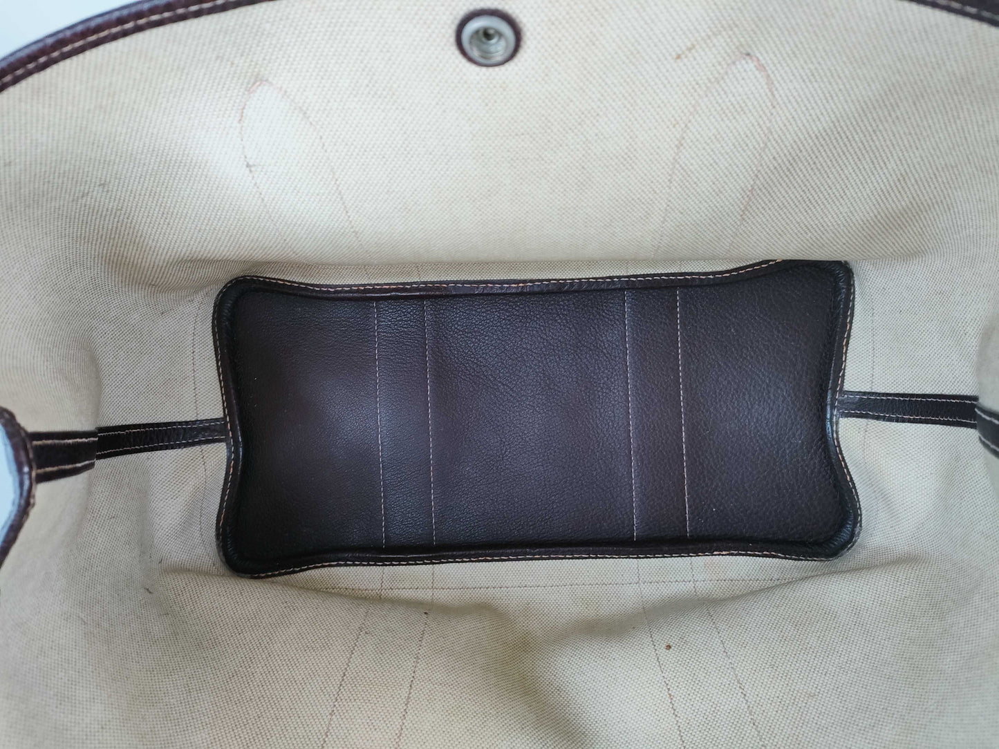 HERMES Garden Party PM Toal H Handbag with F Stamp