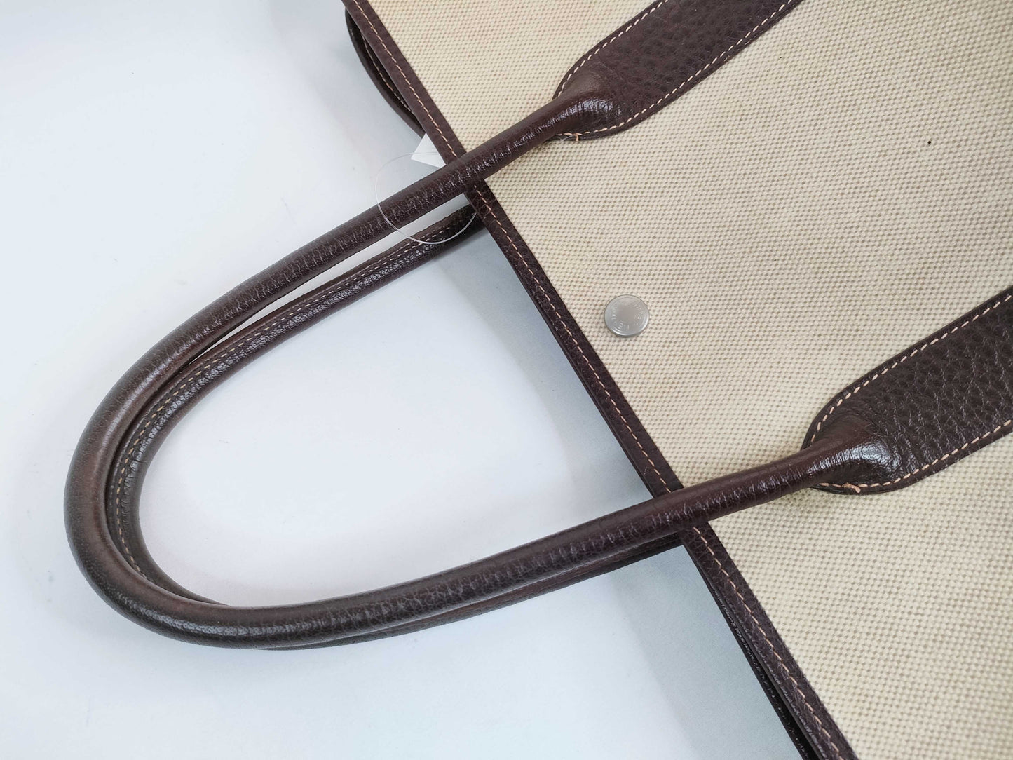 HERMES Garden Party PM Toal H Handbag with F Stamp