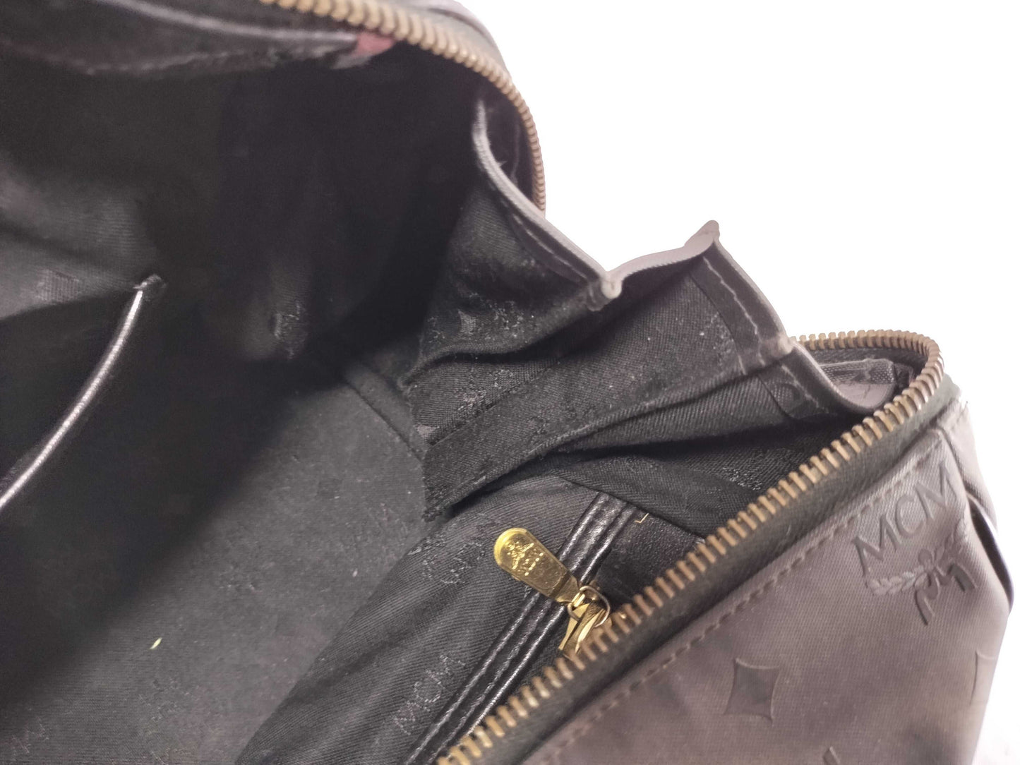 MCM Nylon x Leather Black Boston Bag Boston Bag