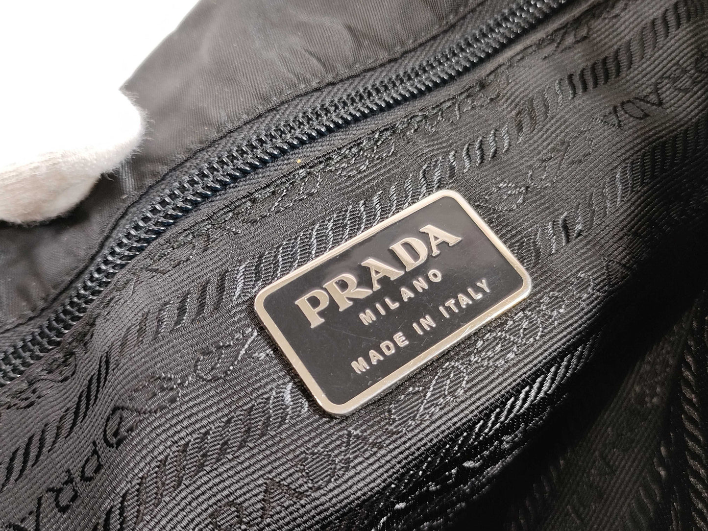 PRADA Nylon Tote One-Shoulder Handbag