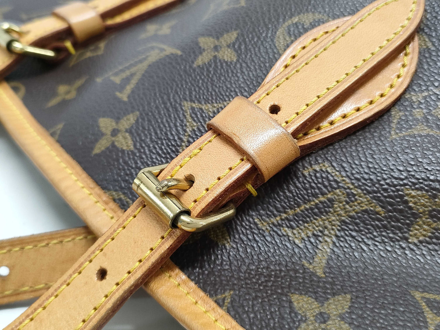 LOUIS VUITTON Monogram M42238 Bucket PM Tote Bag