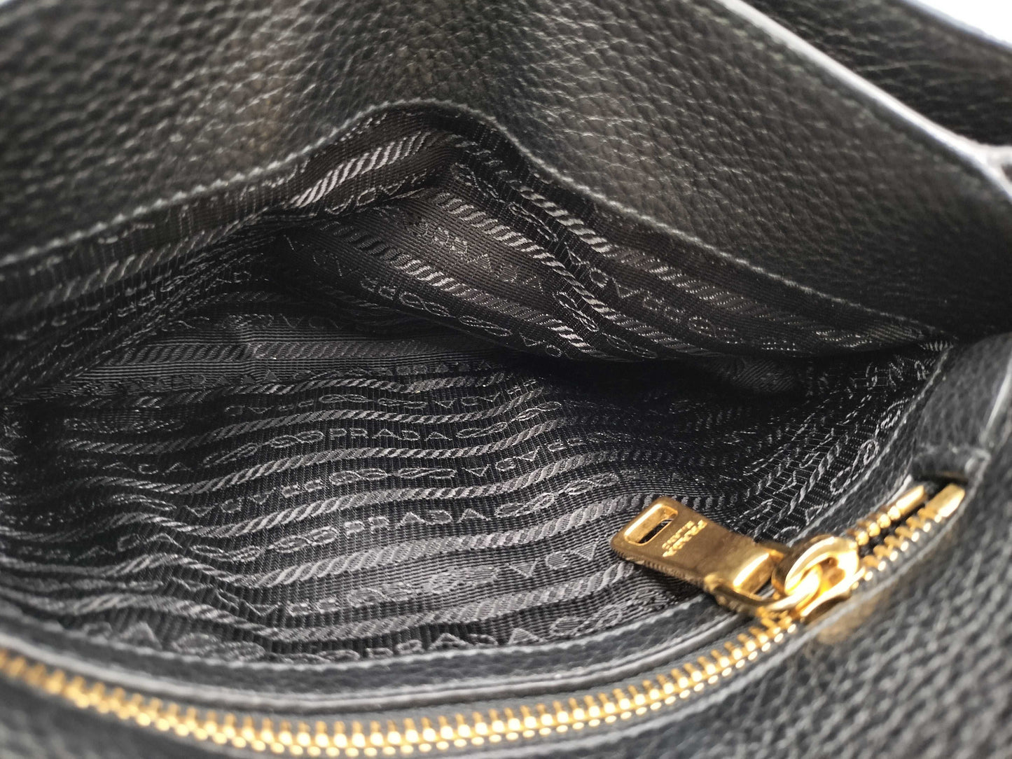 PRADA Vitello Dino Leather Shoulder Bag 1BH031 Shoulder Bag