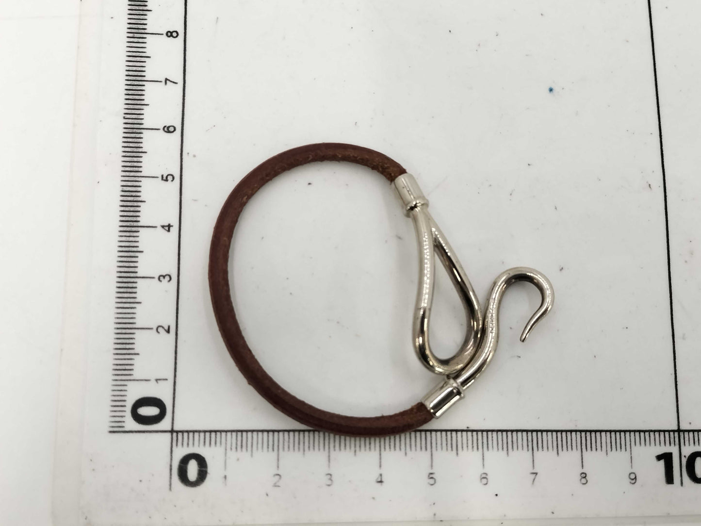 HERMES Choker/Brown Bracelet/Bangle