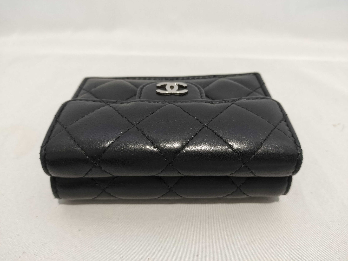 CHANEL Coco Mark Lambskin Compact Wallet
