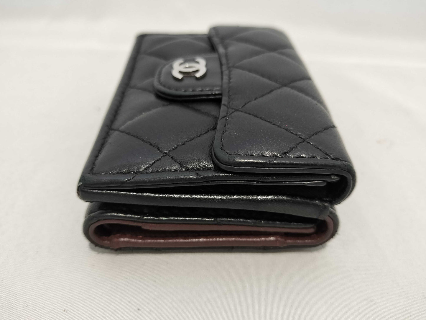 CHANEL Coco Mark Lambskin Compact Wallet
