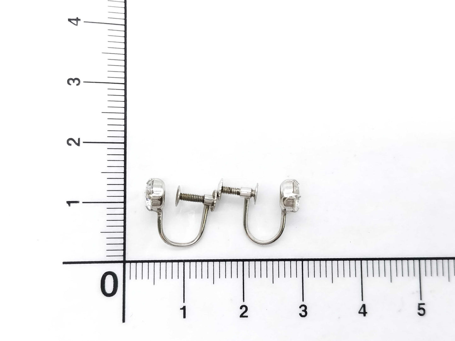 Diamond K14WG 1.3g Earrings