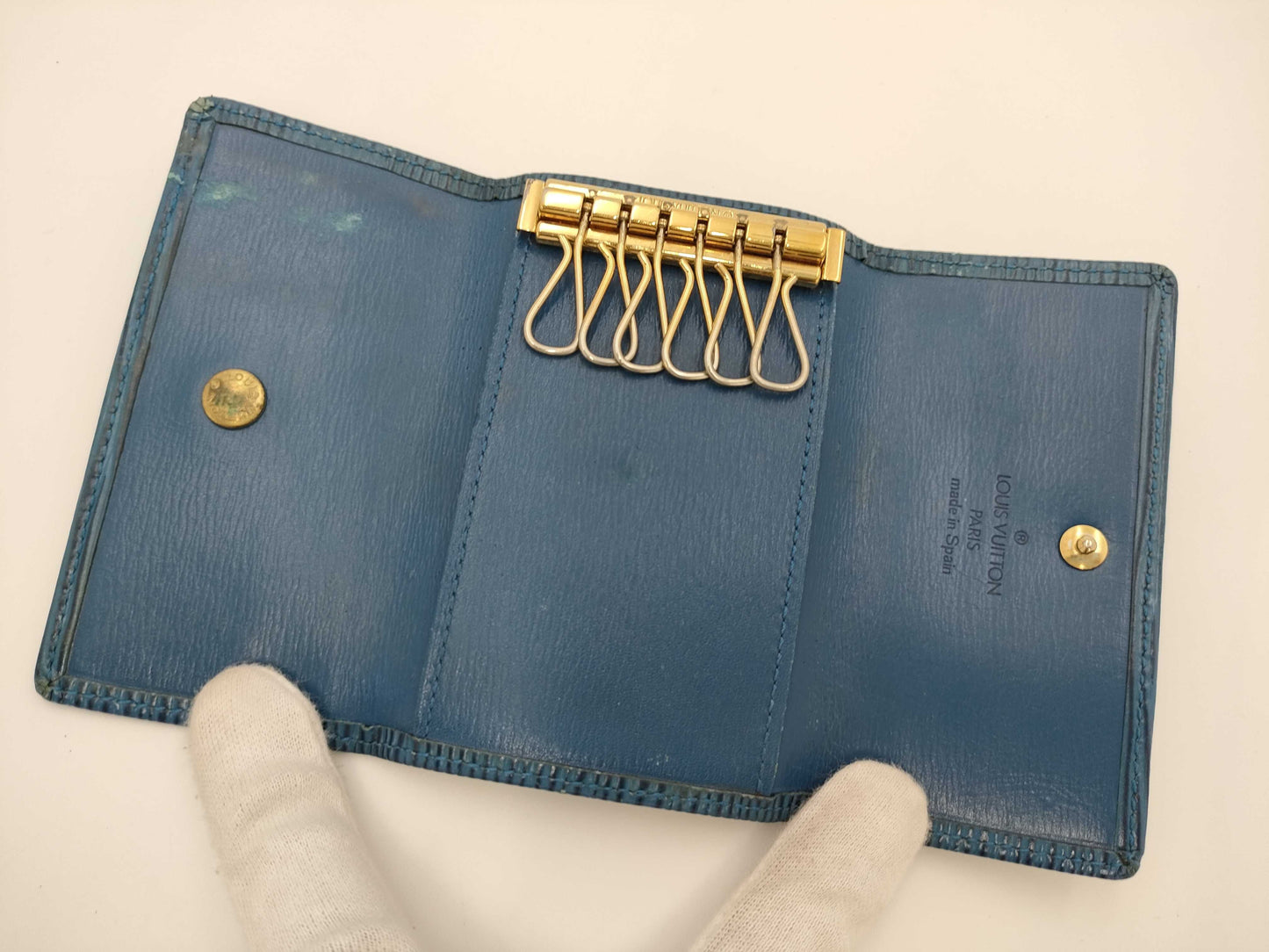 LOUIS VUITTON Vernis Pochette Cle/Epi Multicle 6 Coin Case