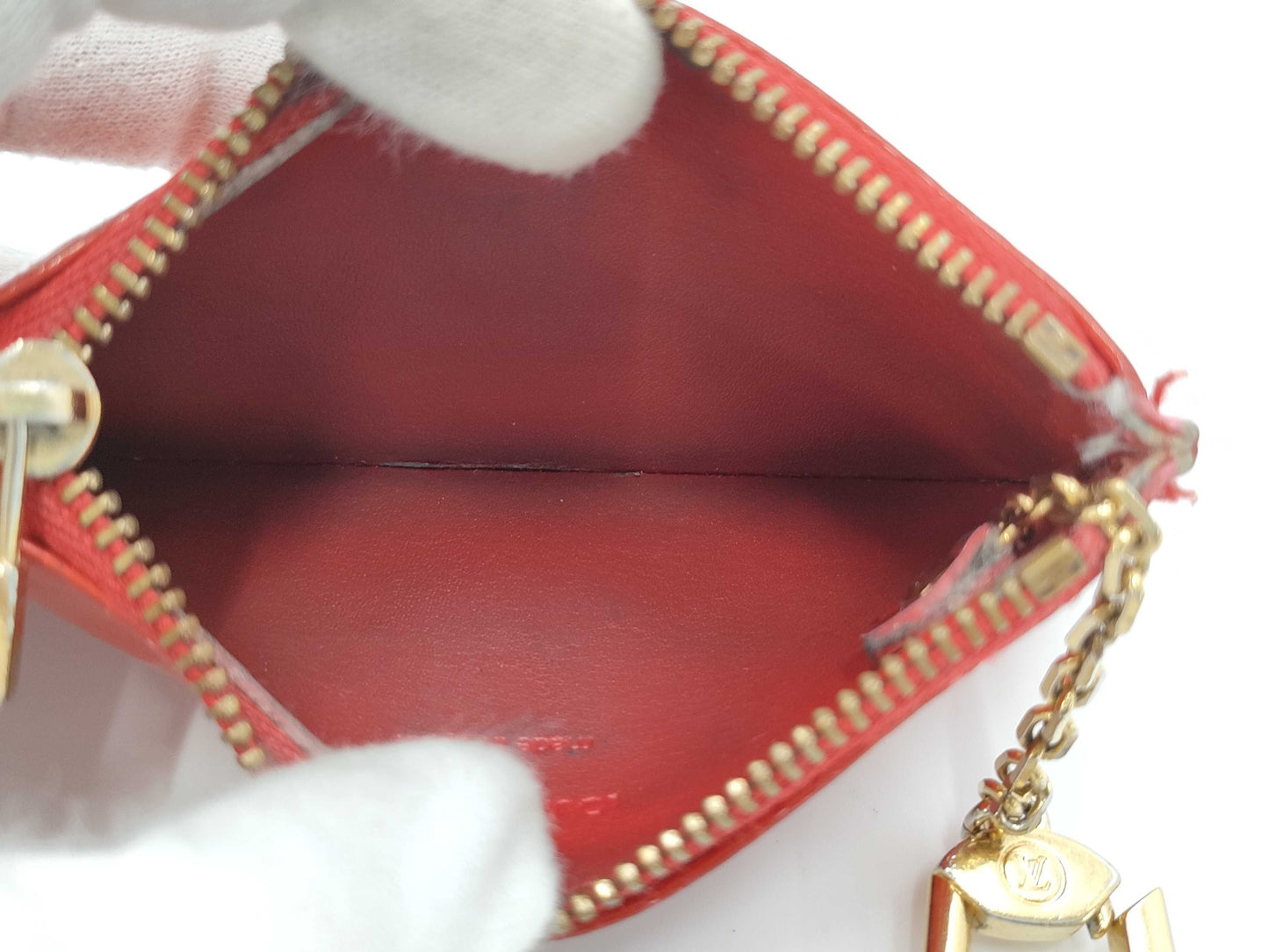 LOUIS VUITTON Vernis Pochette Cle/Epi Multicle 6 Coin Case
